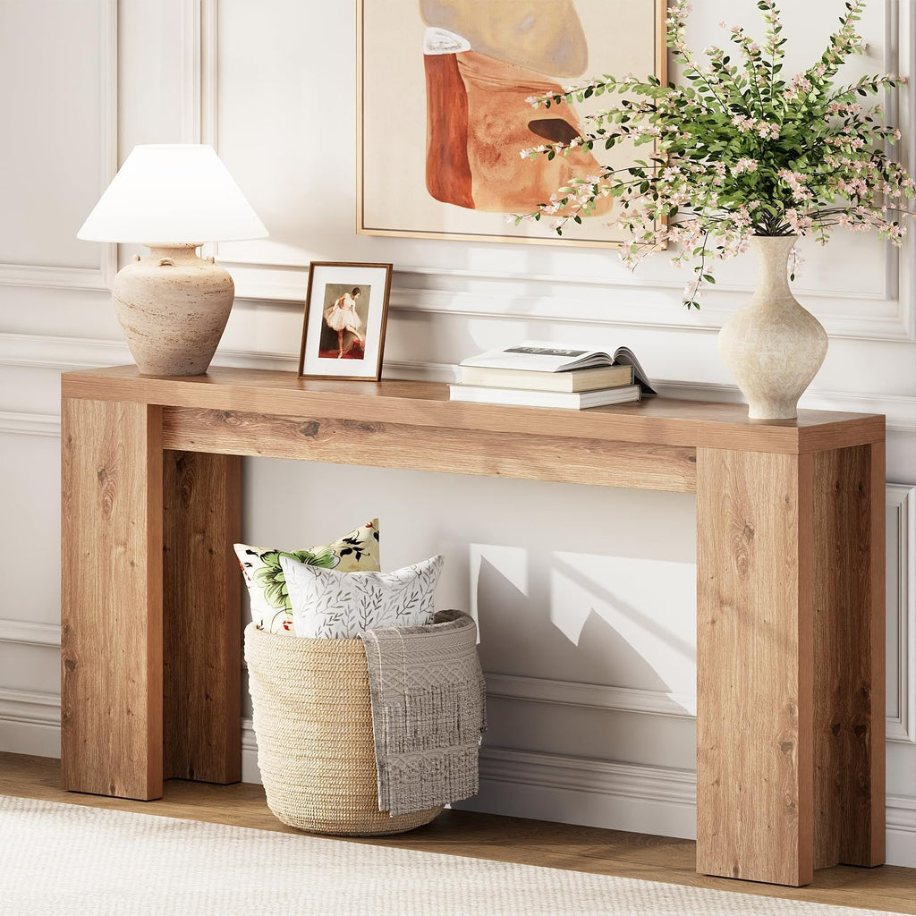 70.9" Extra Long Brown Console Table J7342