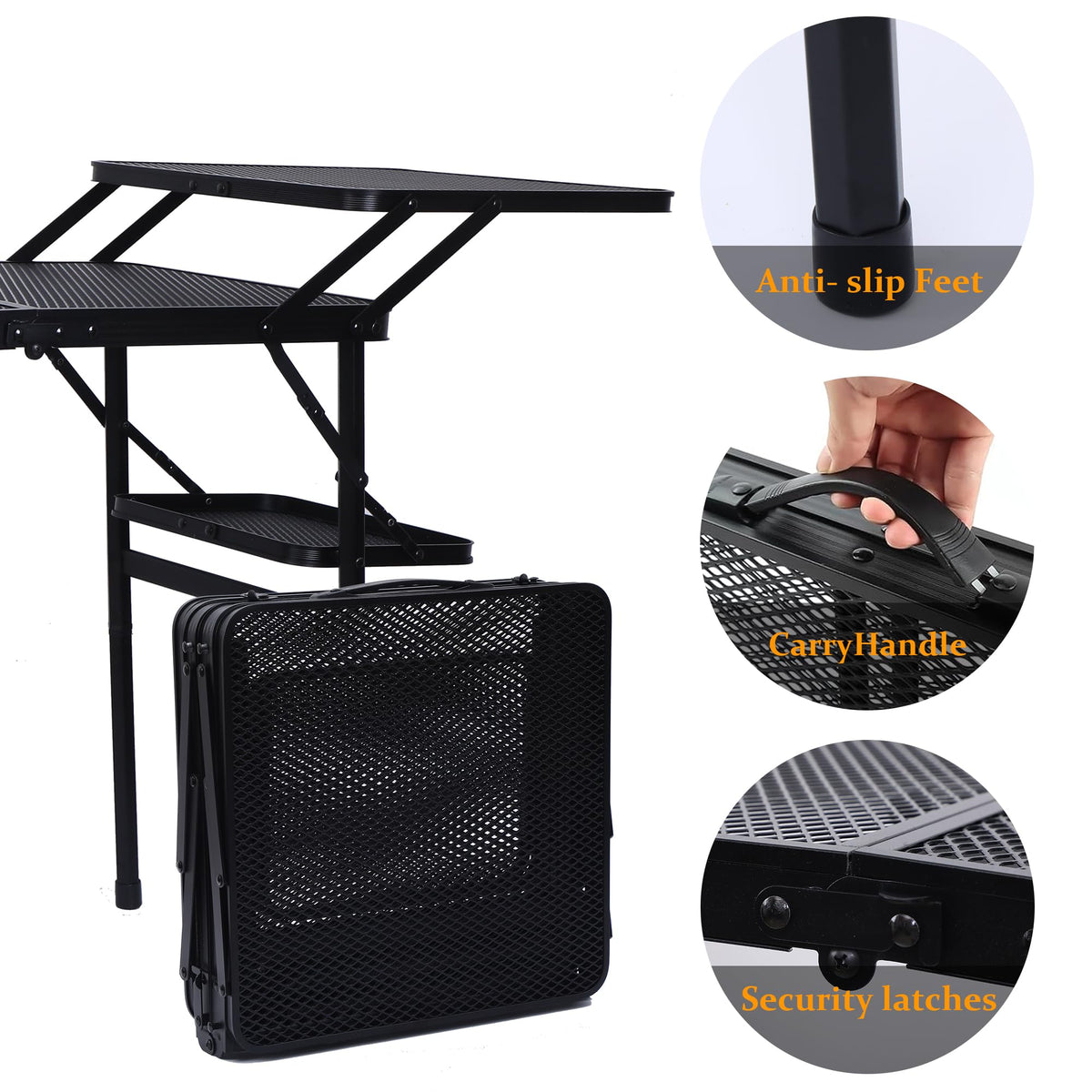 Compact Camping Metal Table B903187