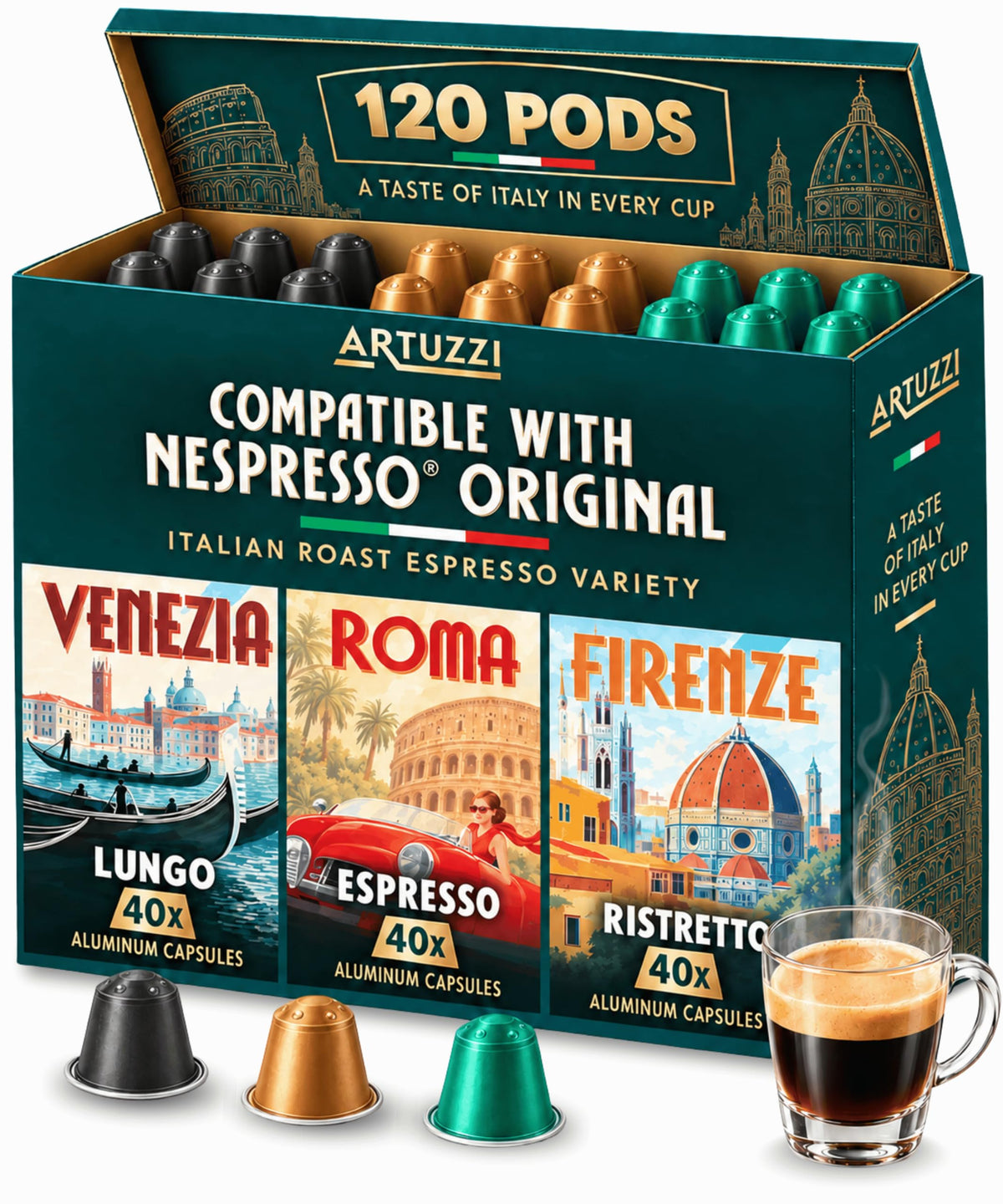 120ct Espresso Pods Variety Pack P550