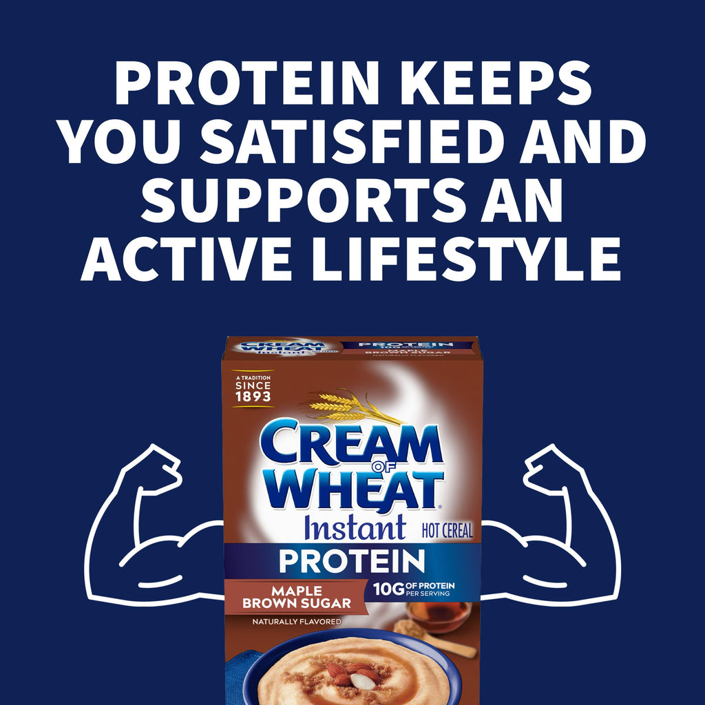 Instant High Protein Hot Cereal, Maple Brown Sugar, 12 Packets A948