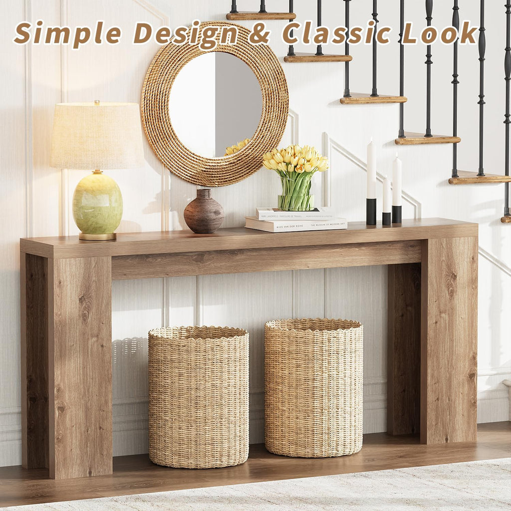 70.9" Extra Long Brown Console Table J7342