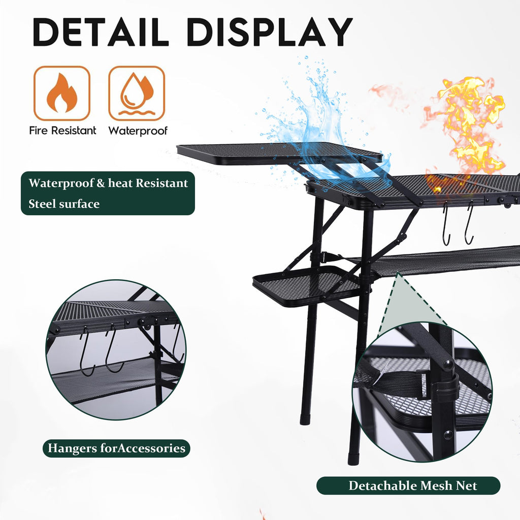 Compact Camping Metal Table B903187