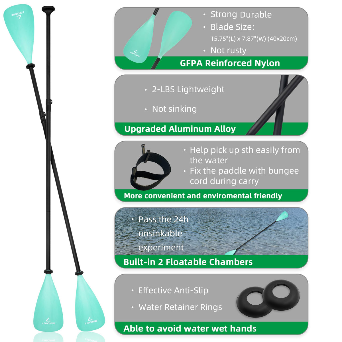 Adjustable Stand Up Paddle with Aluminum Alloy Shaft R279