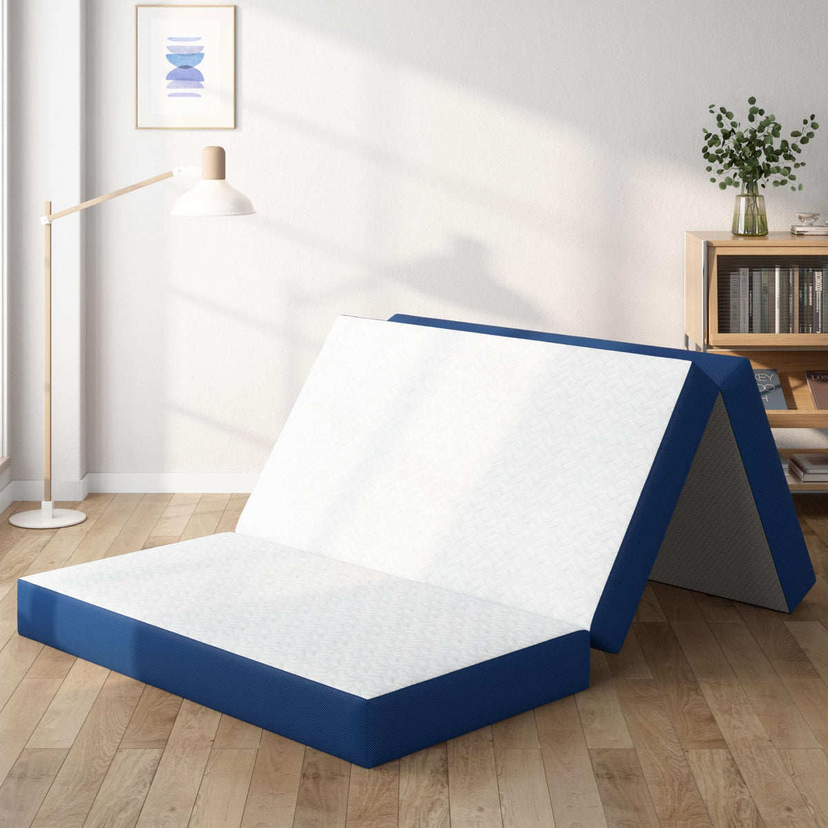 Queen 6 Inch Foldable Gel Memory Foam Mattress N72361