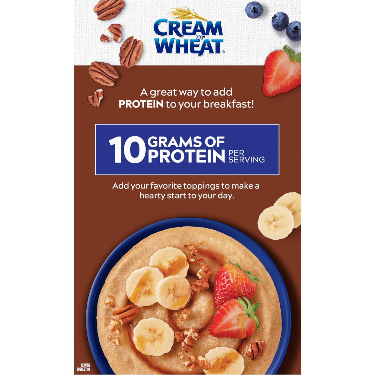 Instant High Protein Hot Cereal, Maple Brown Sugar, 12 Packets A948
