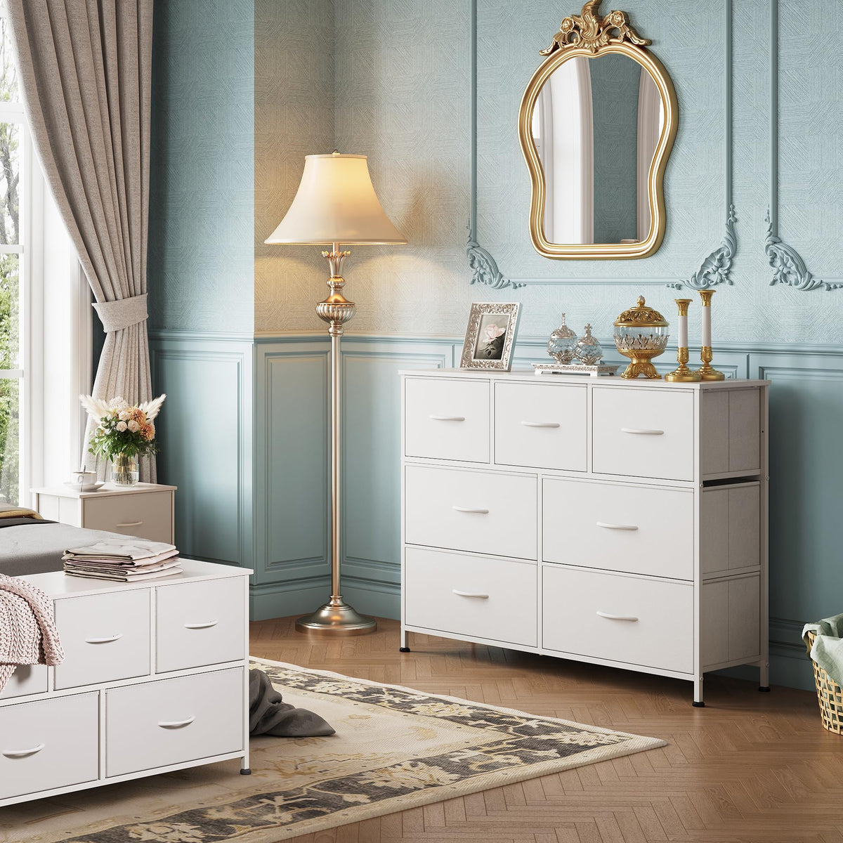 White 7 Drawer Dresser B501492