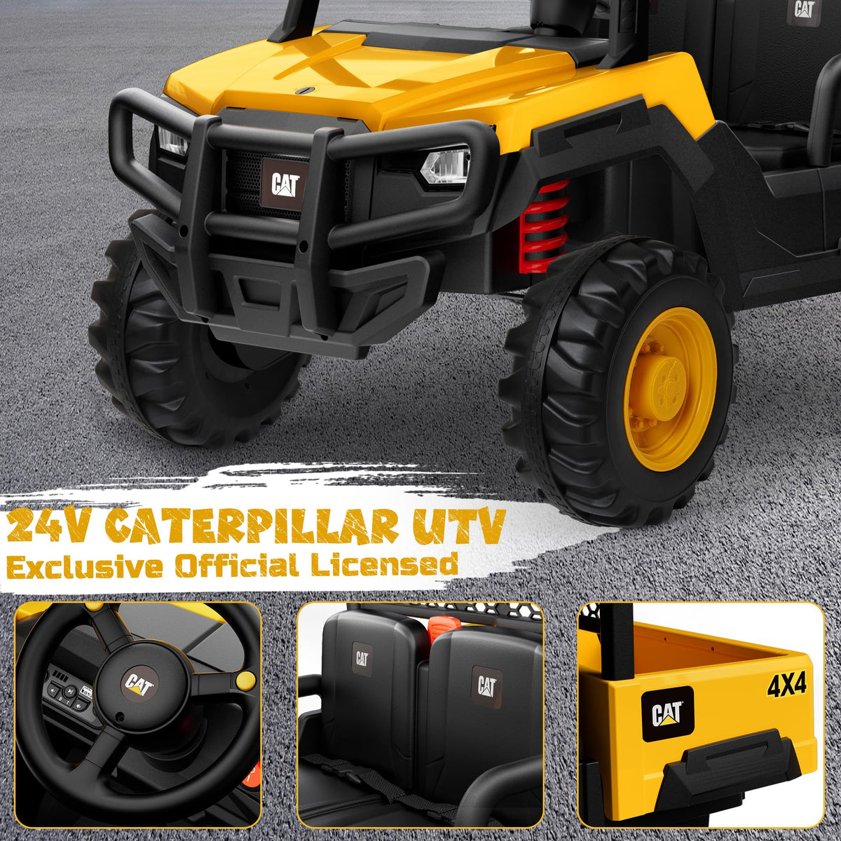 24V Ride On Toy with Dump Bed and Shovel G90412