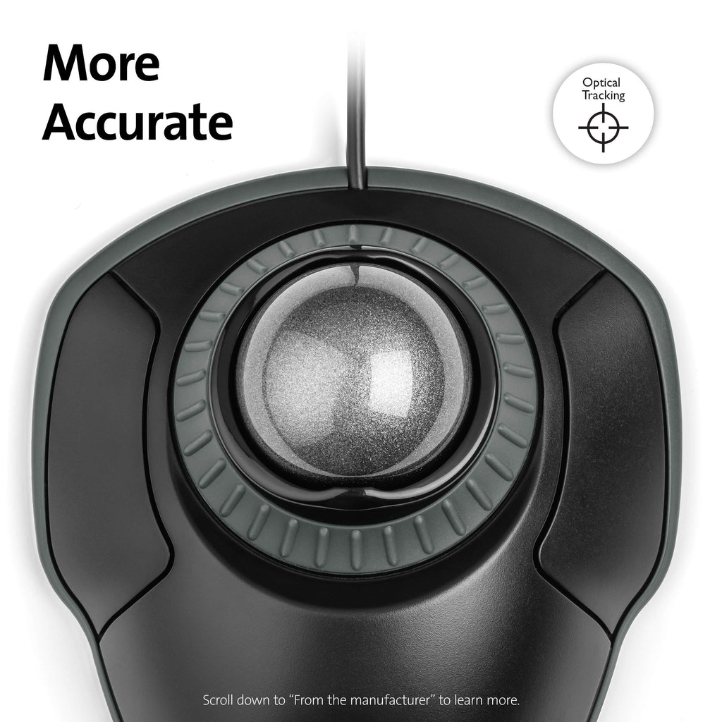 Black-Grey Trackball Mouse with Scroll Ring E614980
