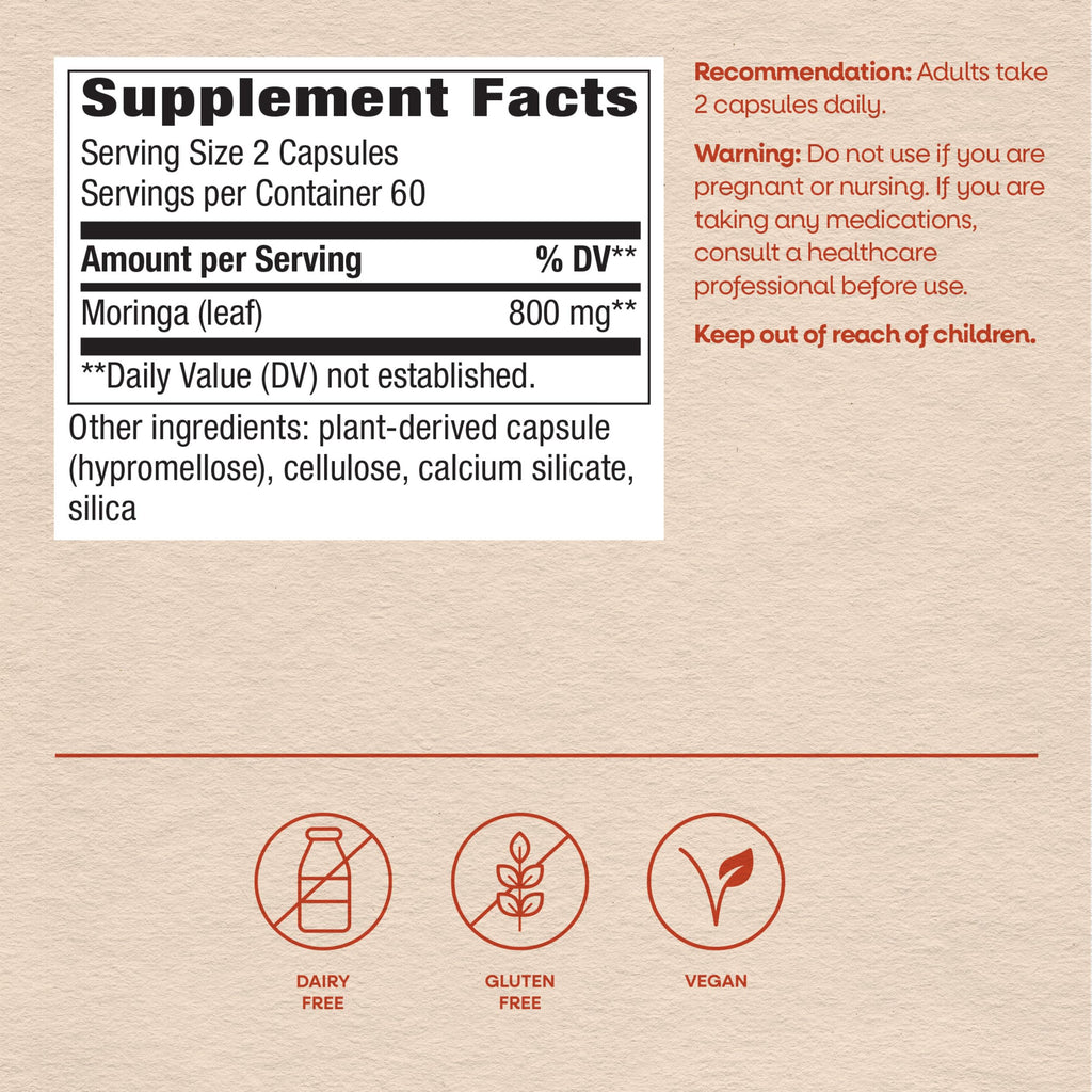 Moringa Leaf 800 mg 120 ct Z893743