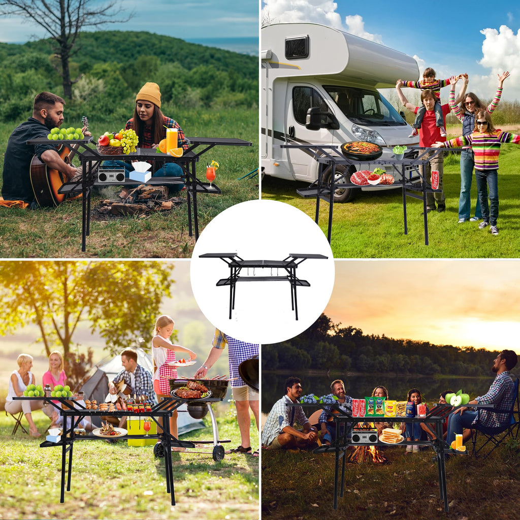 Compact Camping Metal Table B903187